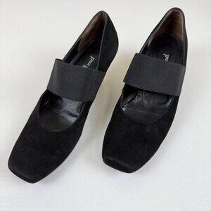Paul Green Pumps Black Suede Mary Jane Heels